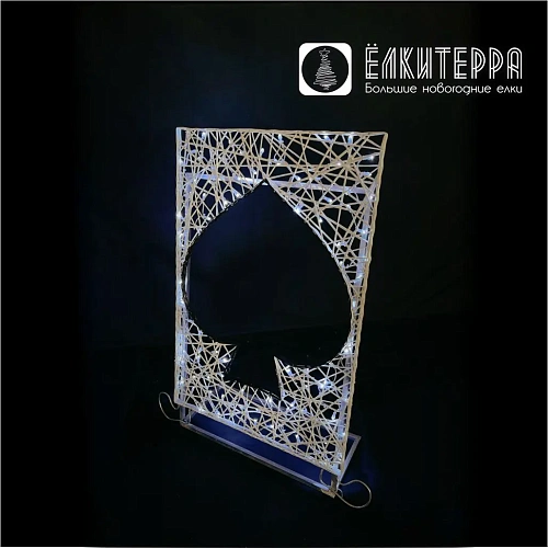 Фотозона Карты новогодняя световая фигура